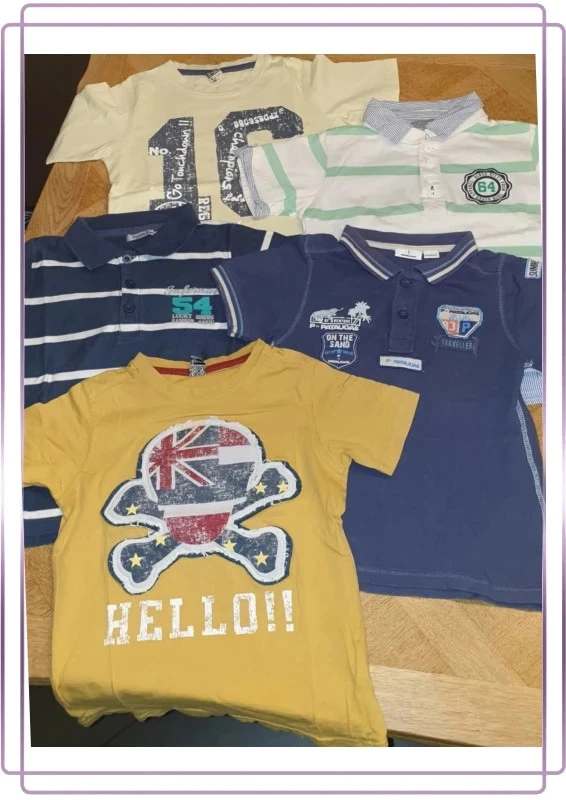 Lot de t-shirts Polos 6 ans